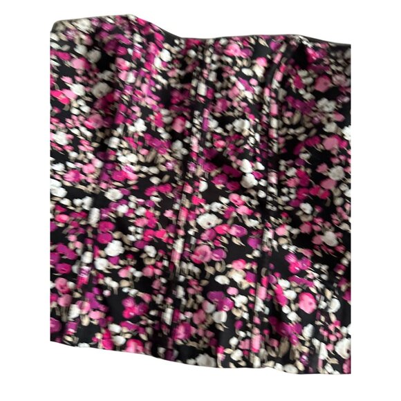 WHITE HOUSE BLACK MARKET WHBM Floral Belted Corset Top Size 6 - Picture 6 of 8